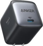 Anker Nano II 65W (PD 充電器 USB-C)【独自技術Anker GaN II採用/PD対応/PSE技術基準適合/折りたたみ式プラグ】MacBook PD対応Windows PC iPad iPhone Galaxy Android スマートフォン ノートPC 各種 その他機器対応 (ブラック)