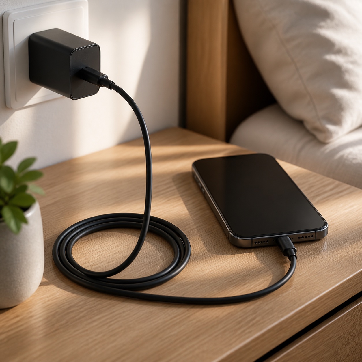 USB-C & USB-C Thunderbolt 4 100W ケーブル 0.7m ブラック 100W出力 8K対応 40 Gbps 高速データ転送 iPhone 16 / 15 MacBook Air Pro iPad Pro/Air 他対応 - 画像 (5)