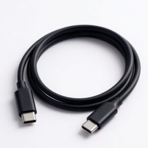 USB-C and USB-C Thunderbolt 4 100W ケーブル 0.7m ブラック 100W出力 8K対応 40 Gbps 高速データ転送 iPhone 16 / 15 MacBook Air Pro iPad Pro/Air 他対応