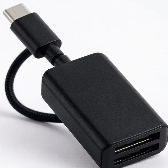 SDカードリーダー USB C、デュアルスロット USB Type C - Micro SDカードアダプター。 | iPhoneとノートパソコン用、SDXC/S