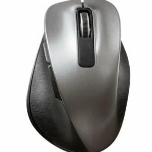 エレコム マウス ワイヤレス Mサイズ 5ボタン(戻る・進むボタン搭載) BlueLED 握りの極み ガンメタリック M-XGM10DBBK/EC