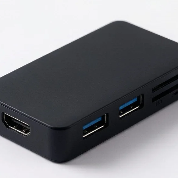 USB C Hub 332 (5-in-1、4K HDMI) アダプター – 拡張USB-Cノートパソコン 4K HDMI、2つのUSB-A 3.0ポート、SD