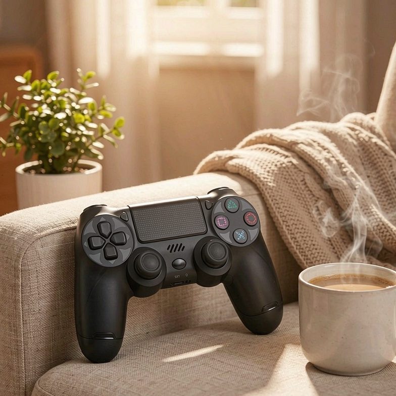 ps4コントローラー【2026年革新版・アップデート】ps4 コントローラー pc Turbo連射機能 6軸ジャイロセンサー 二重振動 高精密ボタン - detail 3