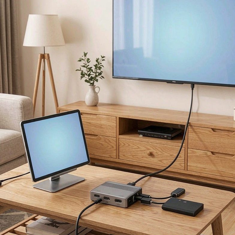 PowerExpand 6-in-1 USB-C PD イーサネット ハブ | PD 65W USB-Cポート 4K HDMIポート 1Gbpsイーサネットポート USB3.0ポート搭載 MacBook Pro, MacBook Air, iPad Pro用 - 画像 (4)
