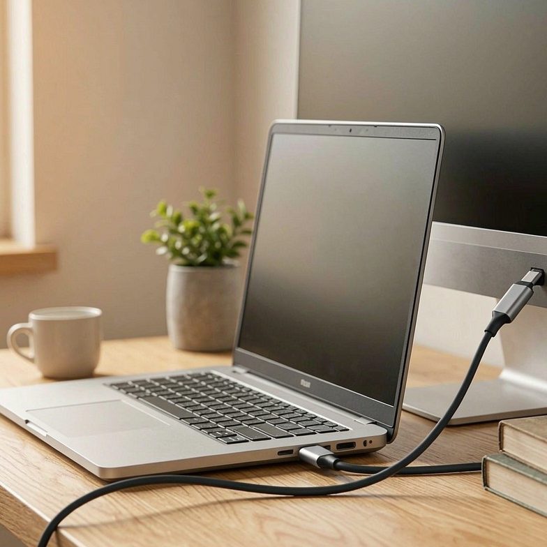 Prime USB-C & USB-C ケーブル Thunderbolt 5 (240W, 80Gbps) 1.0m | 240W出力 8K対応 最大80Gbps 高速データ転送 iPhone 16 / 15 MacBook Air Pro iPad Pro/Air 他対応 - 画像 (4)