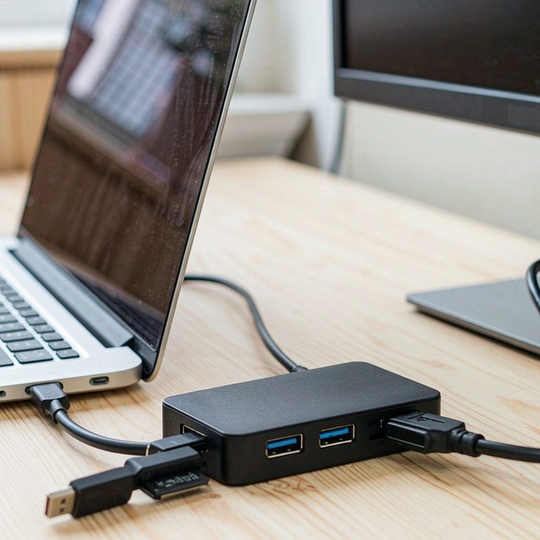 USB C Hub 332 (5-in-1、4K HDMI) アダプター – 拡張USB-Cノートパソコン 4K HDMI、2つのUSB-A 3.0ポート、SD/TFカードリーダー、コンパクトドック MacBook、Dell、HP、Lenovoなどに対応 – ブラック - 画像 (3)