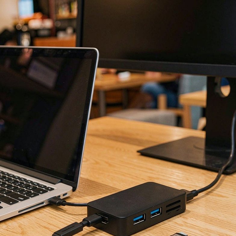 USB C Hub 332 (5-in-1、4K HDMI) アダプター – 拡張USB-Cノートパソコン 4K HDMI、2つのUSB-A 3.0ポート、SD/TFカードリーダー、コンパクトドック MacBook、Dell、HP、Lenovoなどに対応 – ブラック - 画像 (4)